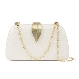6301 Clutch Bag Evening bag,Leaf Snap Closure Evening Handbag,Lady Party